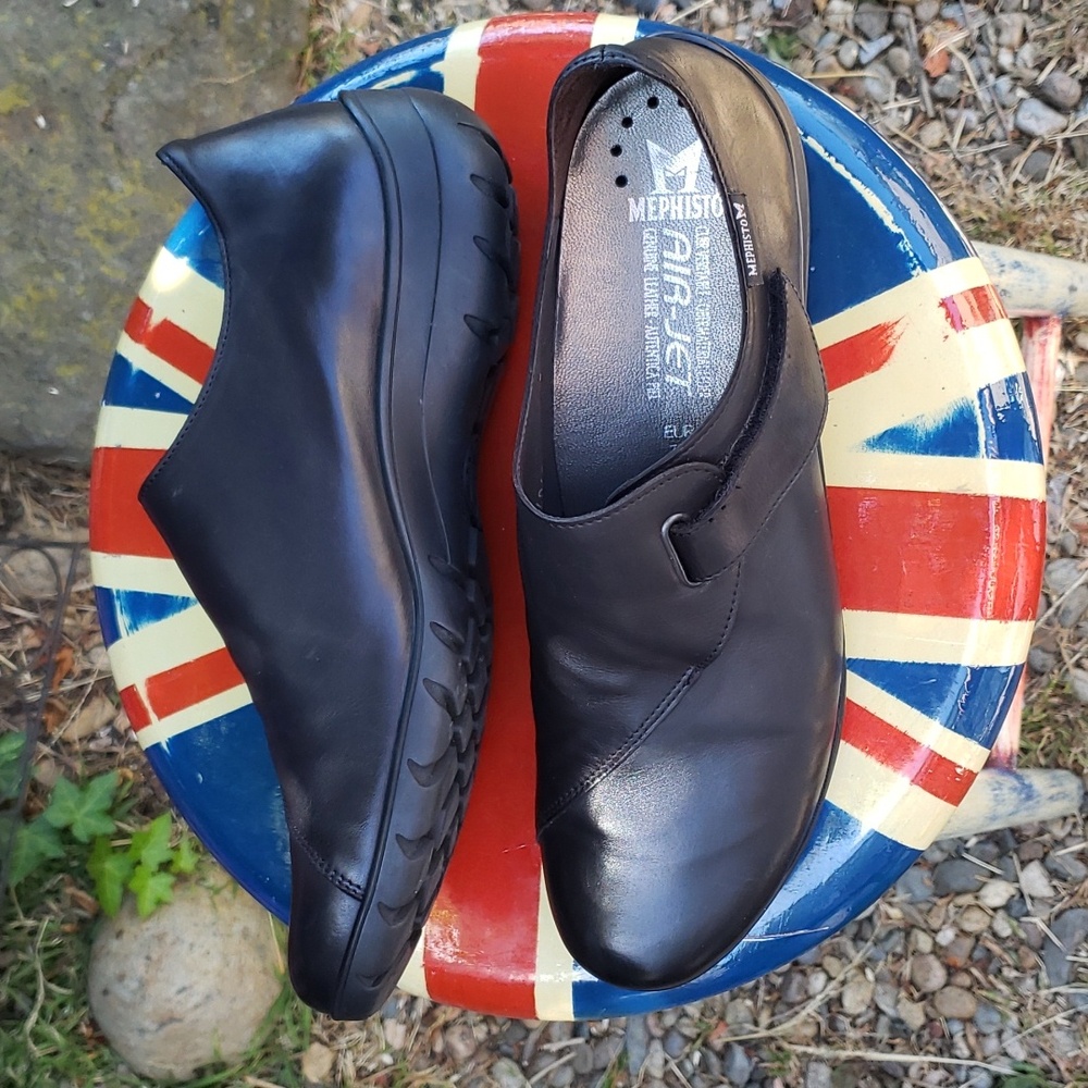 Mephisto Black Luce Flats Size 10 - Picture 9 of 16